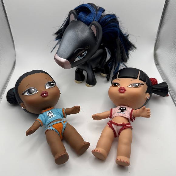 Bratz Other - Bratz Babyz Ponyz MGA 2005 Sashay Bratz Babyz Sasha & Jade Dolls 2004‎ Lot Of 3